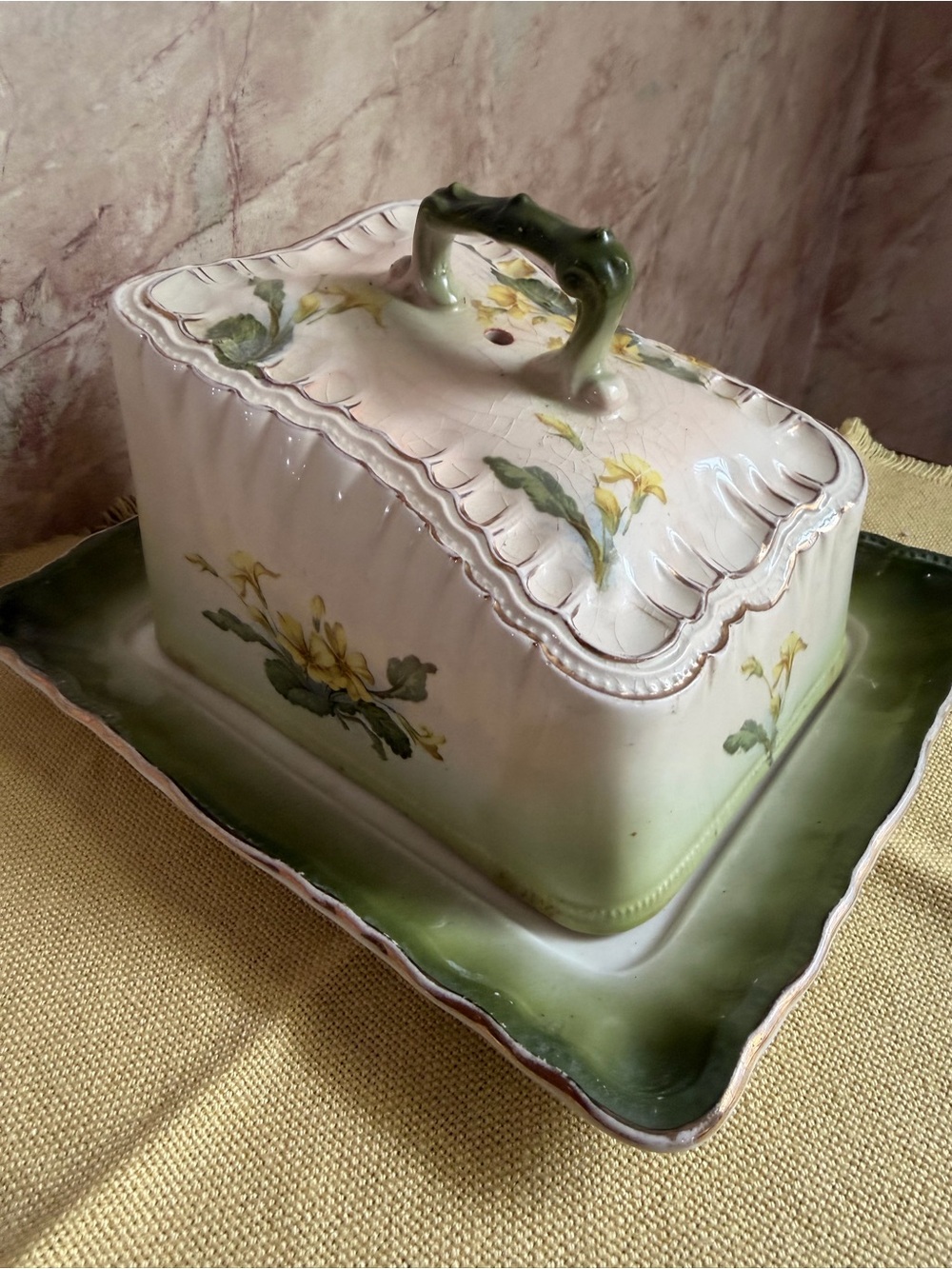 Antique Grimwade Brother Stoke on Trent Cheese Dish